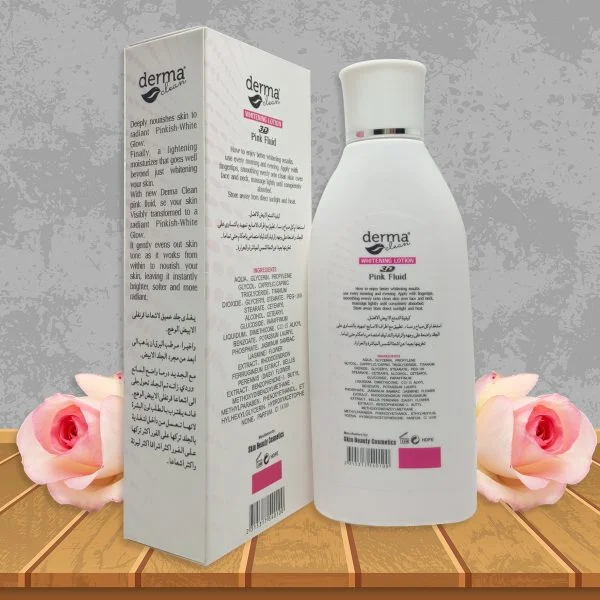 Derma Clean Whitening Lotion 3D Pink Fluid – 120ml - Image 2