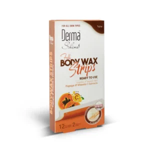 Derma Shine Full Body Wax Strips Papaya & Vitamin C Extracts 