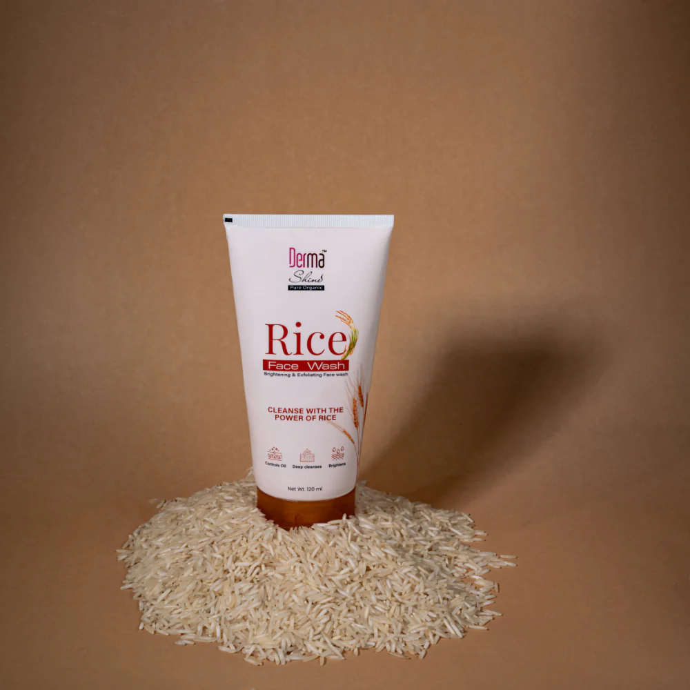 Derma Shine Rice Face wash Brightening & exfoliating 120ml