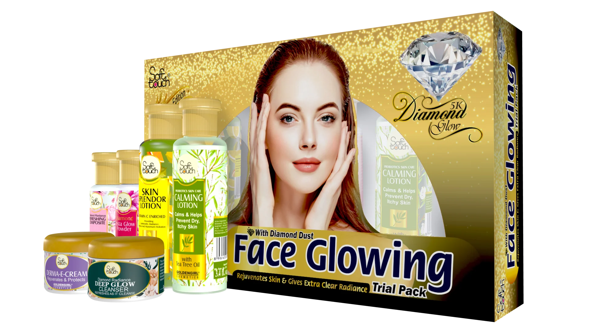 Soft Touch New-Diamond Face Glowing Kit Bundle - Image 2