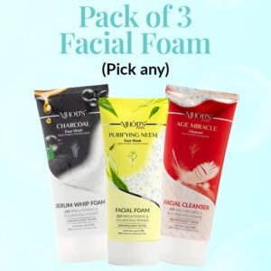 Mhods Pack of 3 Facial Foams 100ml