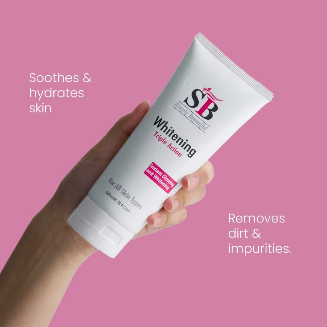 SB Whitening Triple Action Cleanser 200ml - Image 2