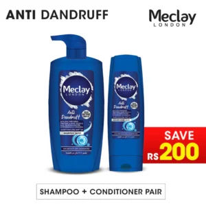 Meclay London Anti Dandruff Shampoo 660ml + Conditioner 185ml